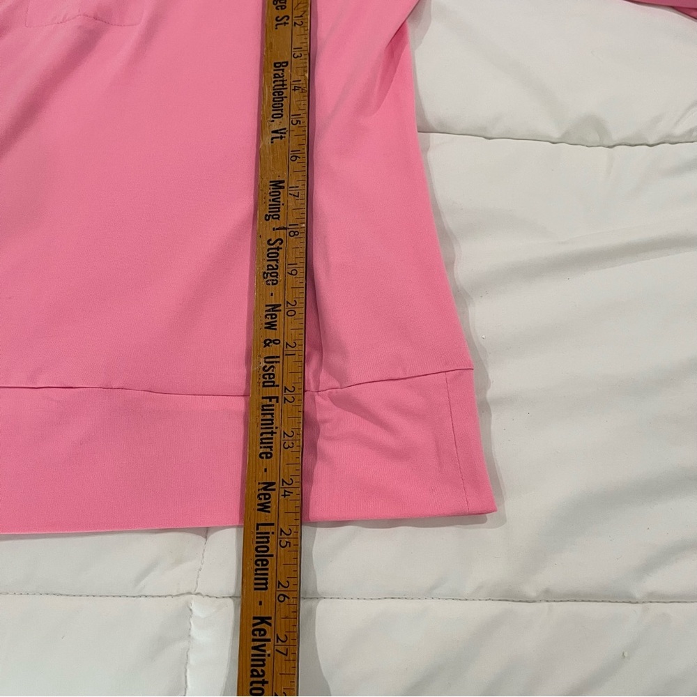 Lilly Pulitzer Pink Half-Zip Pullover Long Sleeve Top size medium - Picture 8 of 8